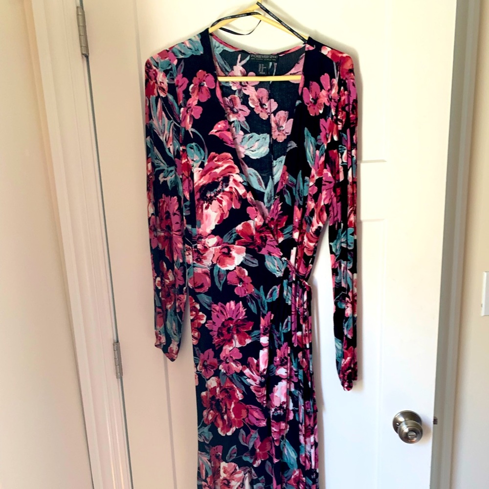 Pink Wrap Dress (F21)